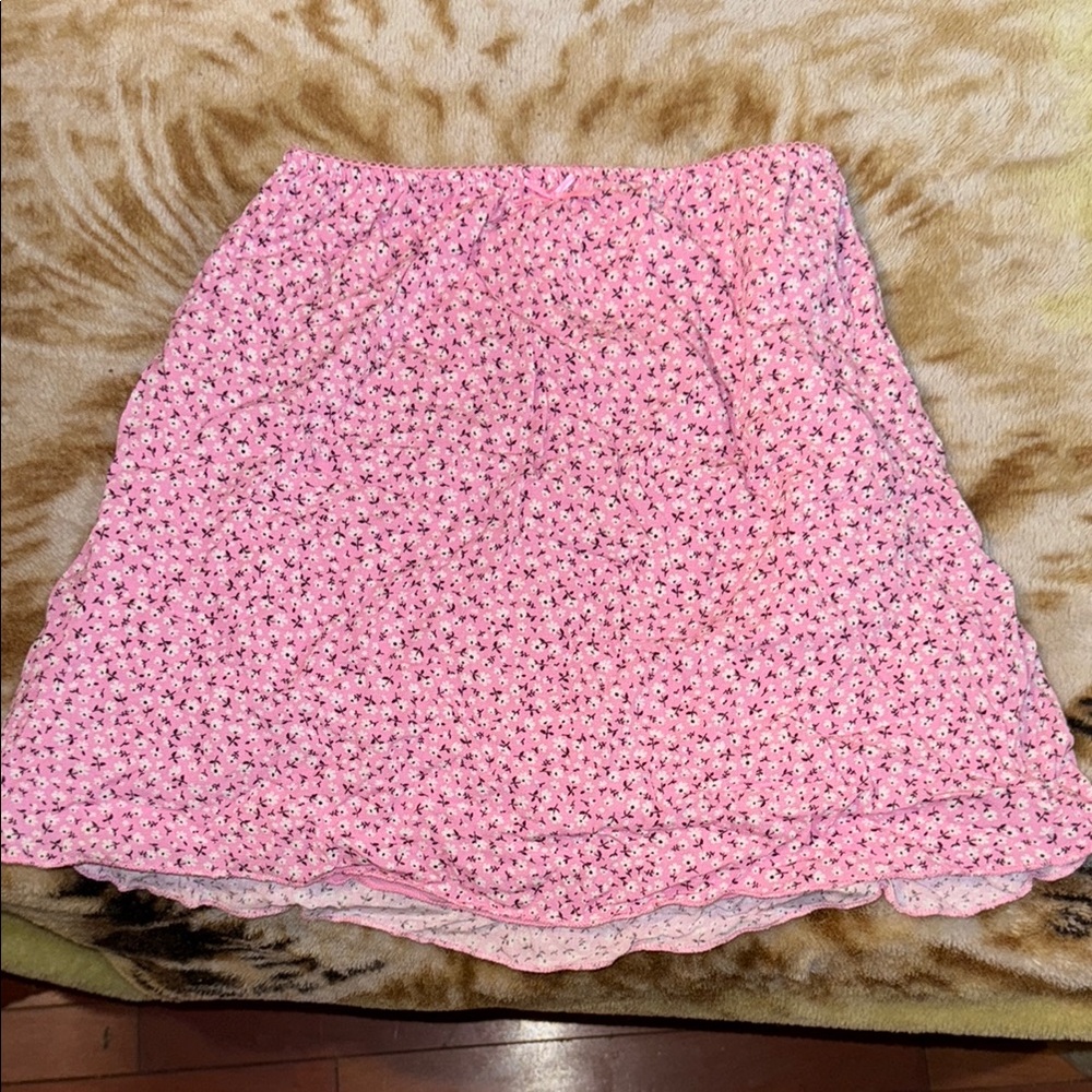 Ardene Pink Ruched A-Line Mini Skirt